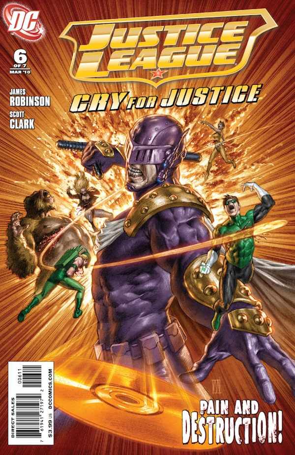 Justice League: Cry for Justice #6 CVR A DC Comics 2010 VF