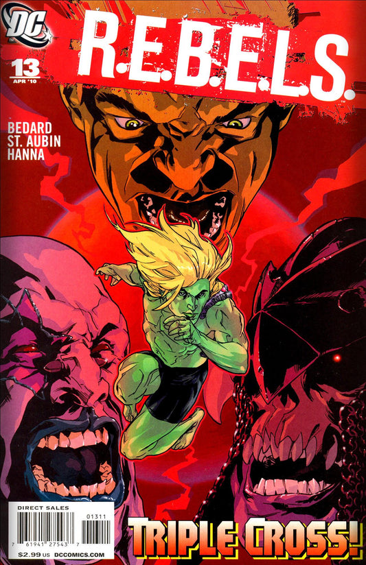 R.E.B.E.L.S. #13 CVR A DC Comics 2010 FN