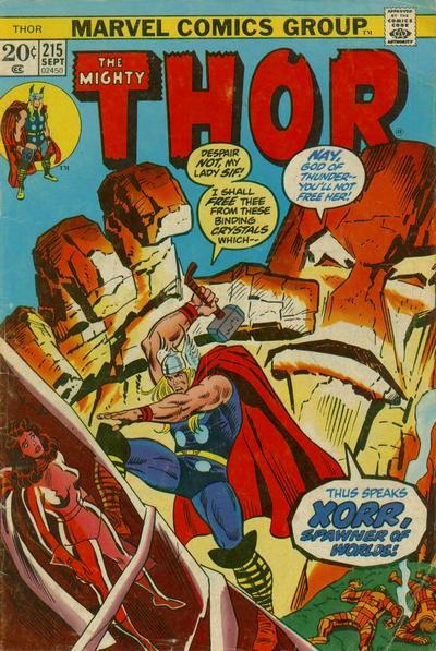 Thor #215 CVR A Marvel 1973 FN