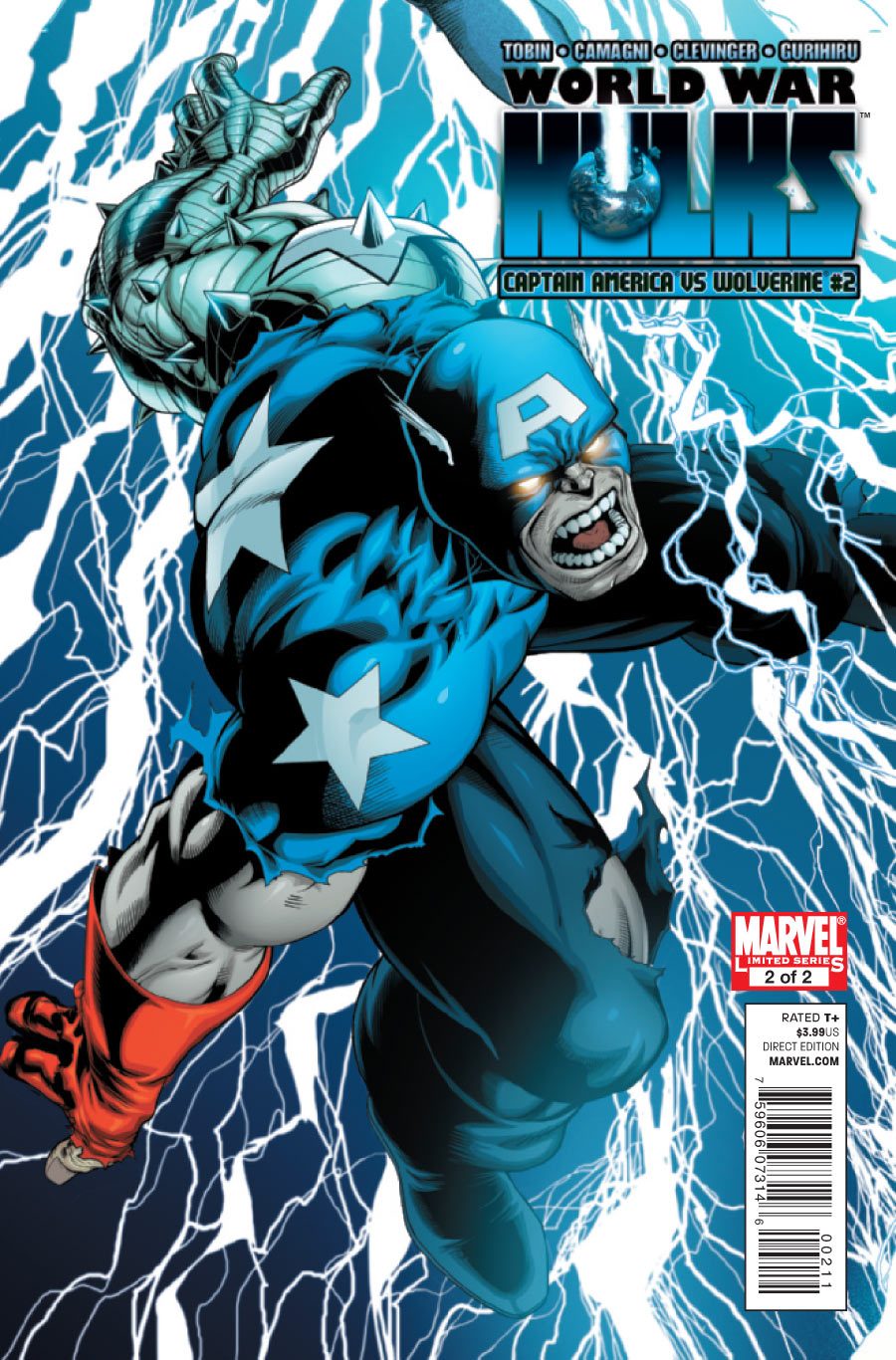 World War Hulks: Wolverine vs. Captain America #2 CVR A Marvel 2010 FN