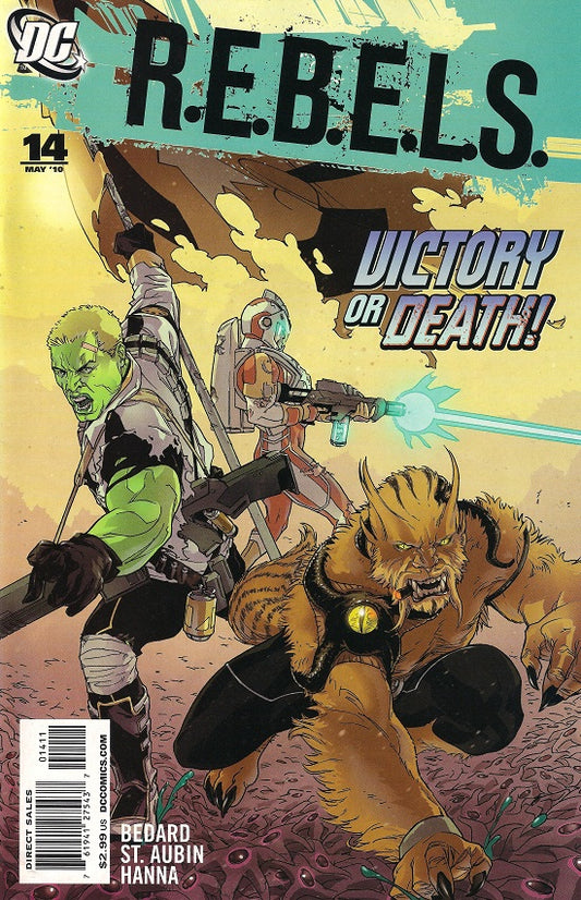 R.E.B.E.L.S. #14 CVR A DC Comics 2010 FN