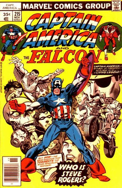 Captain America #215 CVR A Marvel 1977 FN