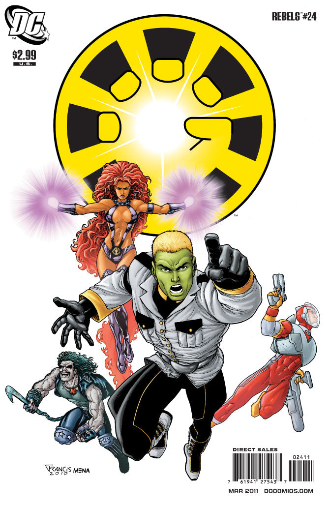 R.E.B.E.L.S. #24 CVR A DC Comics 2011 FN
