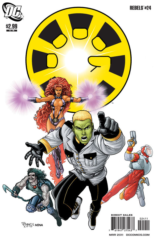 R.E.B.E.L.S. #24 CVR A DC Comics 2011 FN