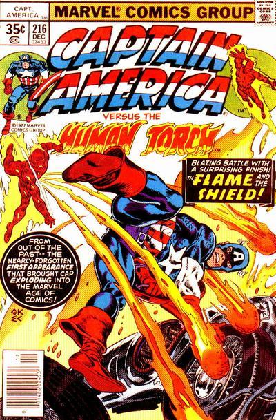 Captain America #216 CVR A Marvel 1977 FN
