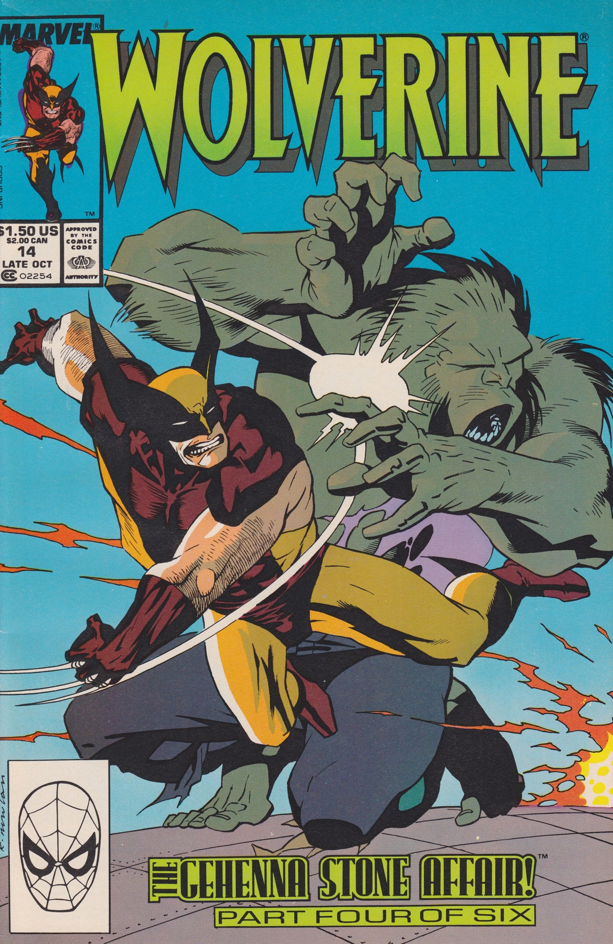 Wolverine #14 CVR A Marvel 1989 FN