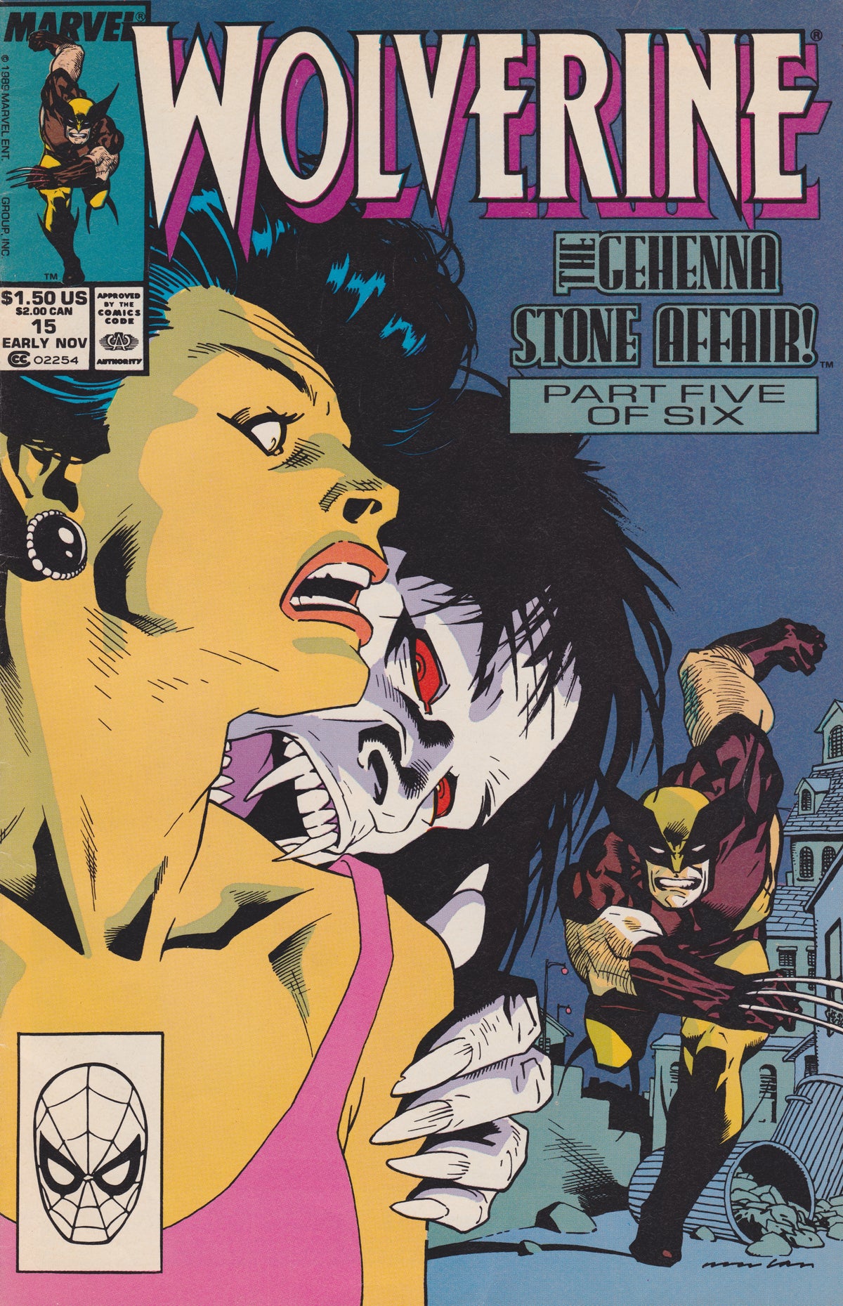 Wolverine #15 CVR A Marvel 1989 FN