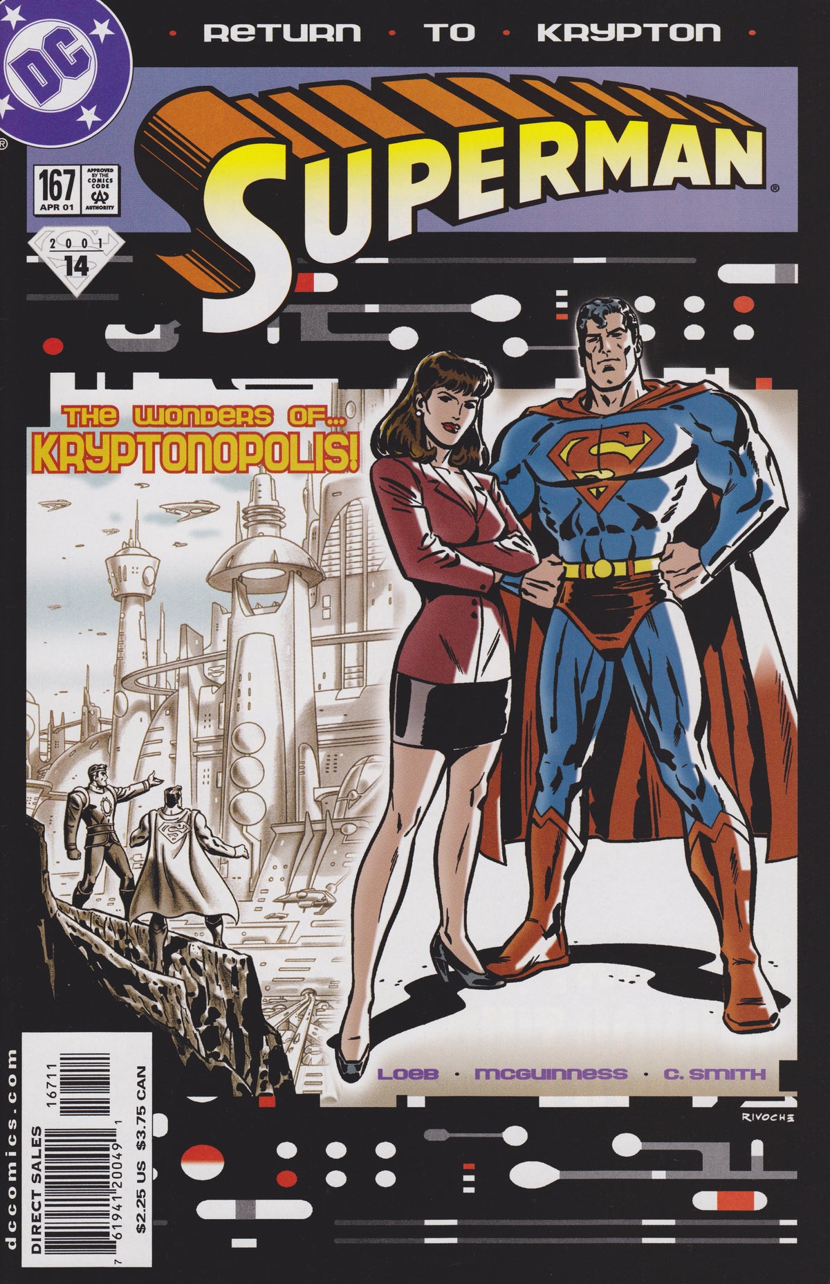Superman #167 CVR A DC Comics 2001 VG