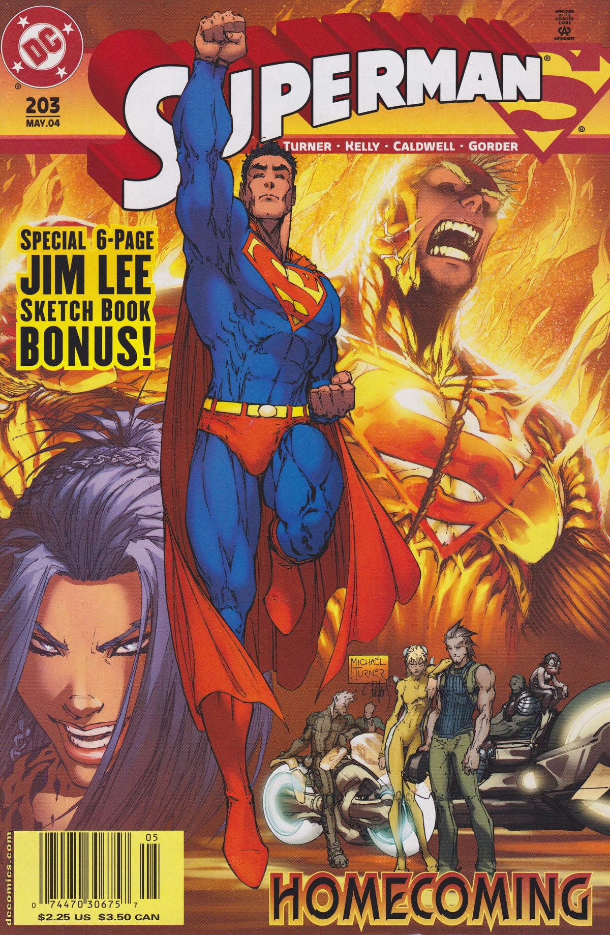 Superman #203 CVR A DC Comics 2004 VG