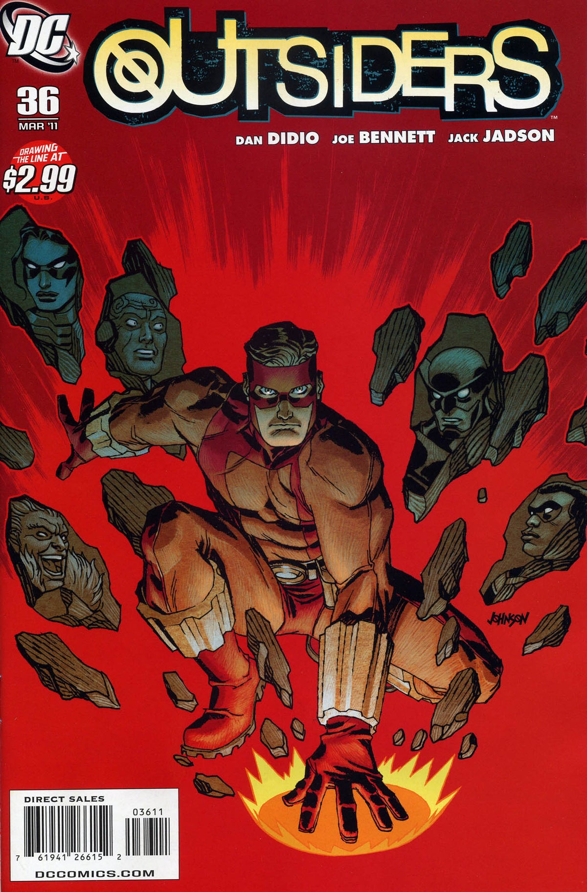 The Outsiders #36 CVR A DC Comics 2011 FN