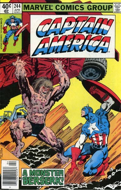 Captain America #244 CVR A Marvel 1980 FN