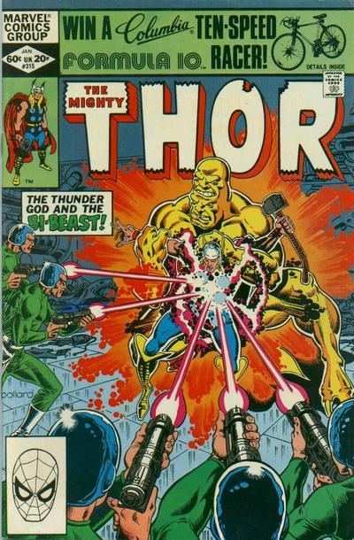 Thor #315 CVR A Marvel 1982 FN