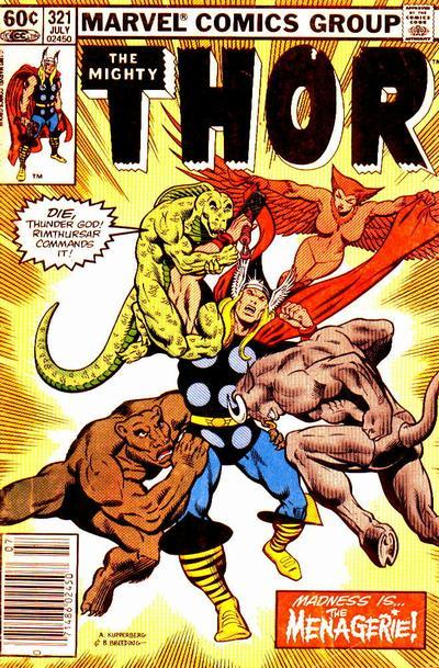 Thor #321 CVR A Marvel 1982 FN