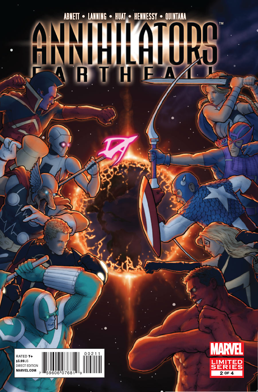 Annihilators: Earthfall #2 CVR A Marvel 2011 FN