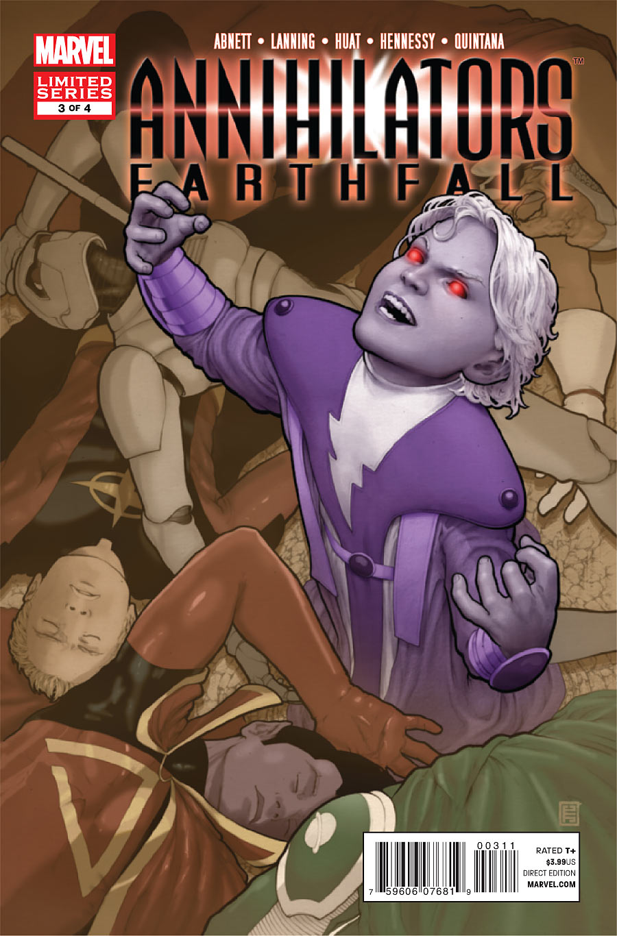 Annihilators: Earthfall #3 CVR A Marvel 2011 FN