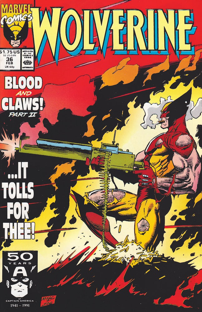 Wolverine #36 CVR A Marvel 1991 FN