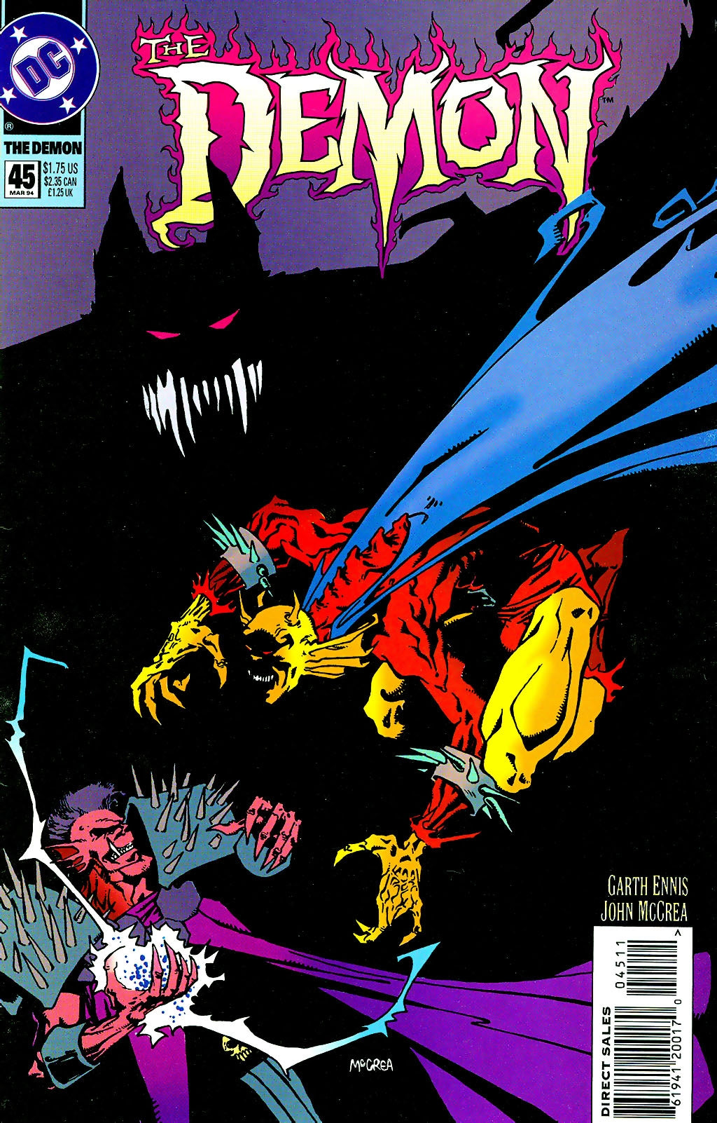 The Demon #45 CVR A DC Comics 1994 VF