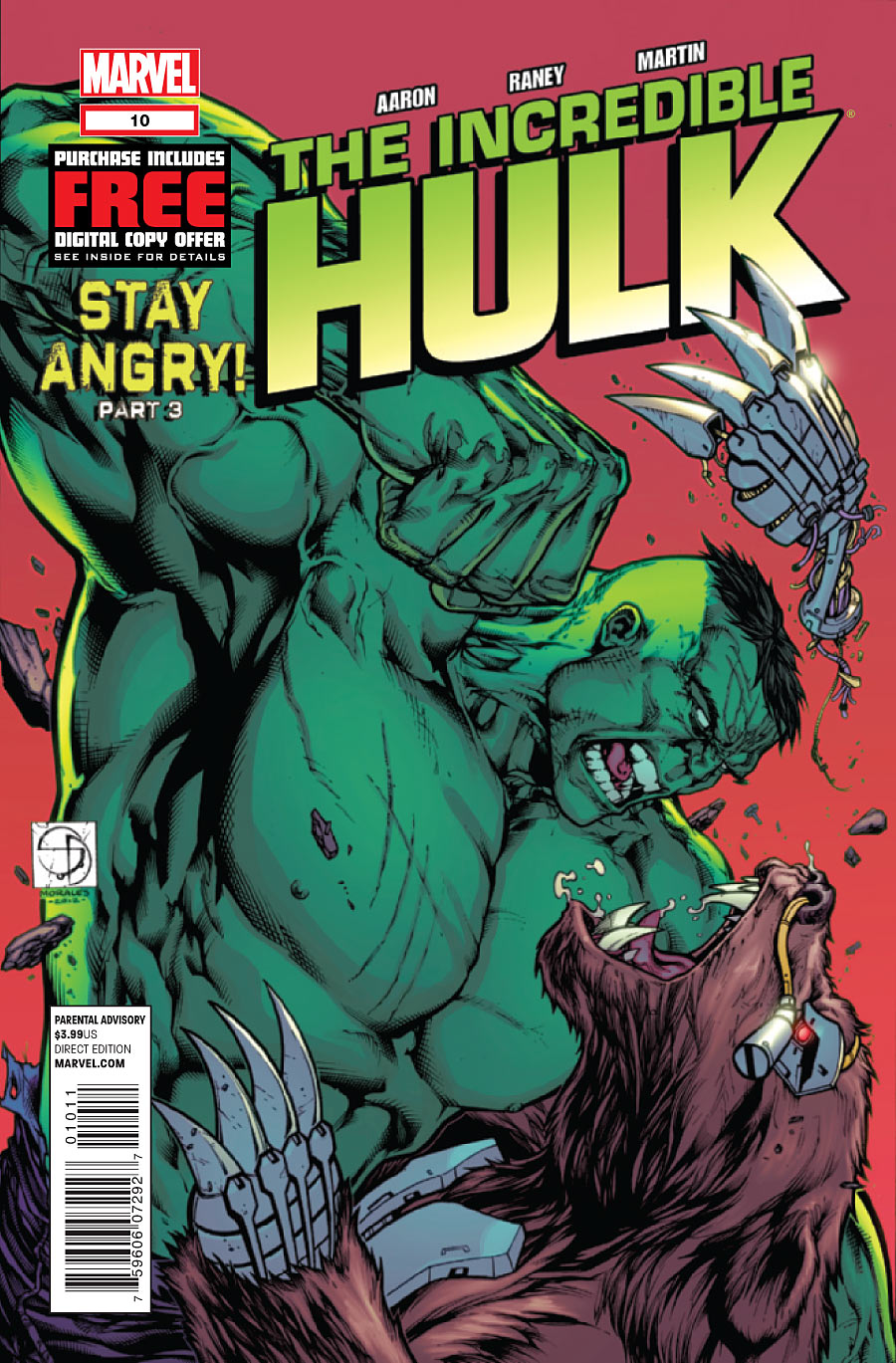 Incredible Hulk #10 CVR A Marvel 2012 VF