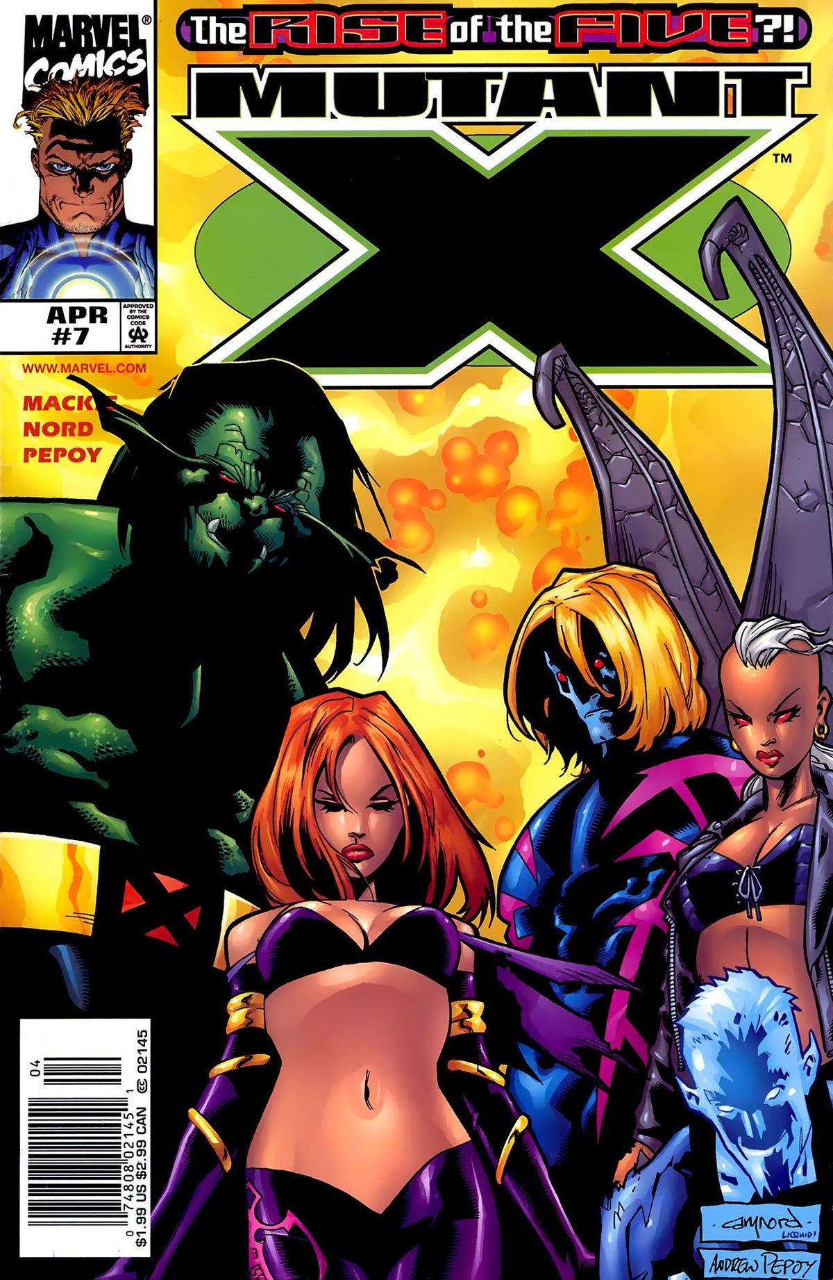 Mutant X #7 - CVR A (FN)