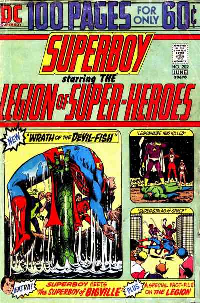 Superboy #202 CVR A DC Comics 1974 FN