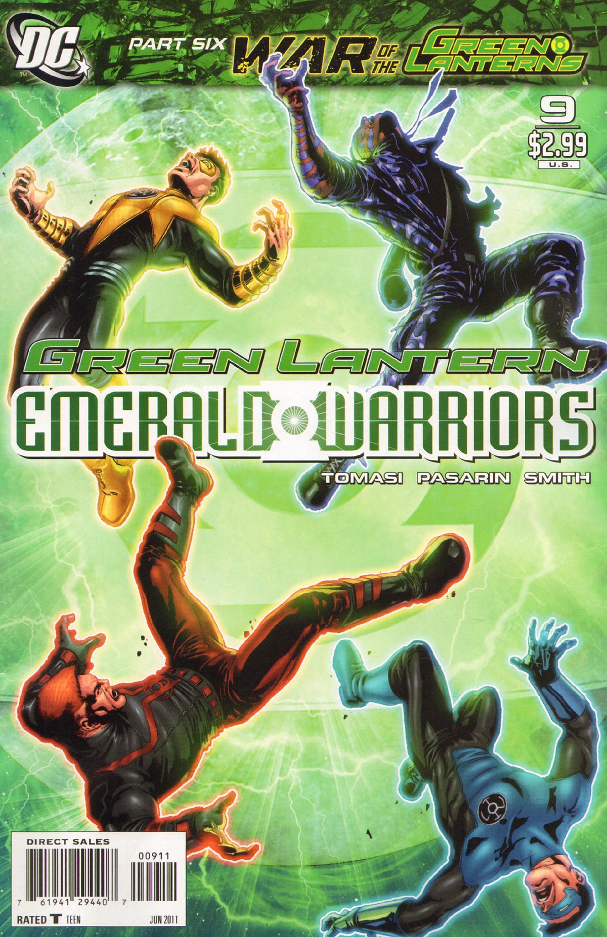 Green Lantern: Emerald Warriors #9 CVR A DC Comics 2011 VF/NM