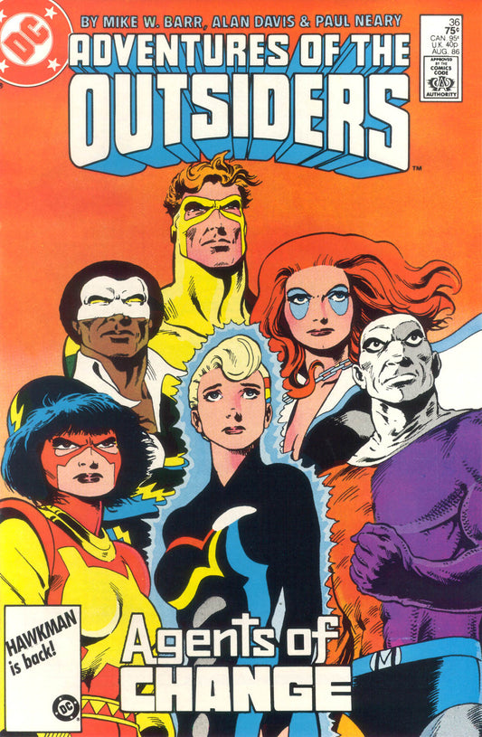 Adventures of the Outsiders #36 CVR A DC Comics 1986 FN