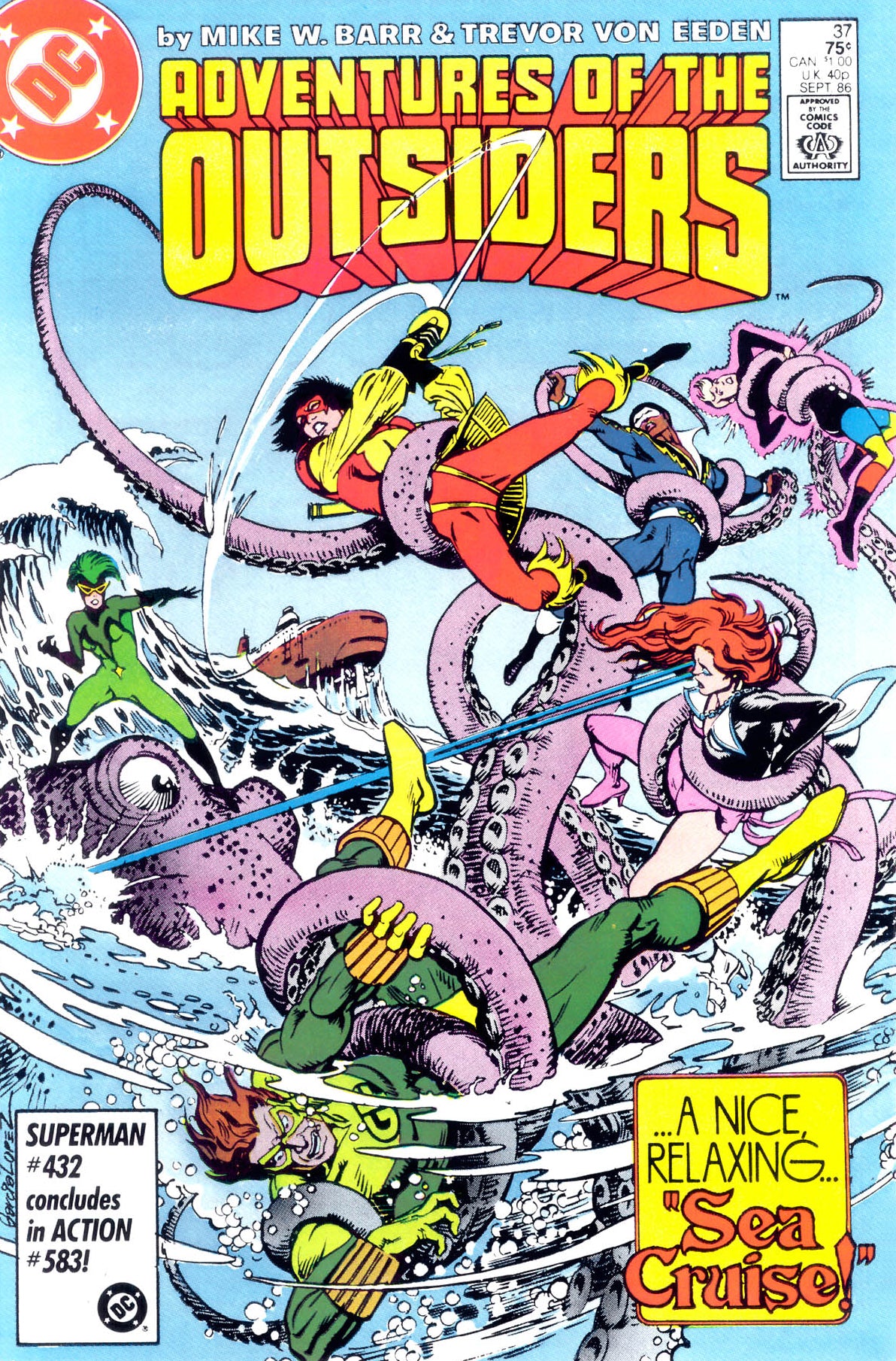Adventures of the Outsiders #37 CVR A DC Comics 1986 FN