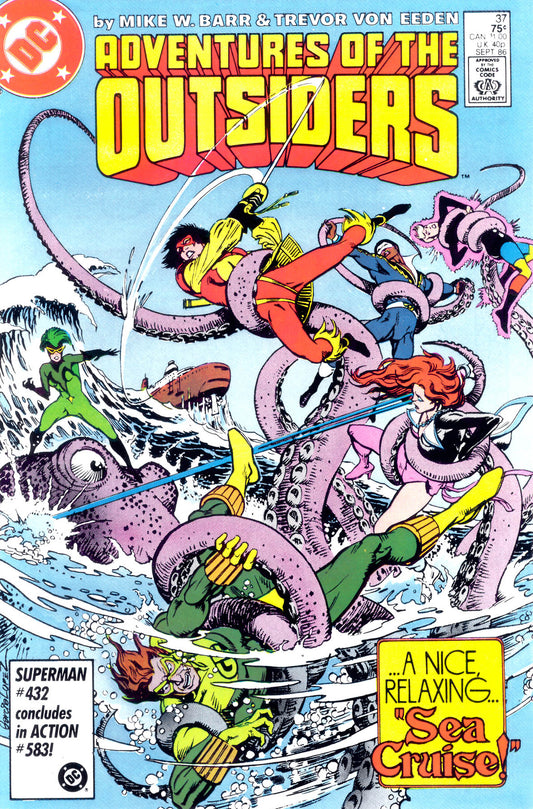 Adventures of the Outsiders #37 CVR A DC Comics 1986 FN