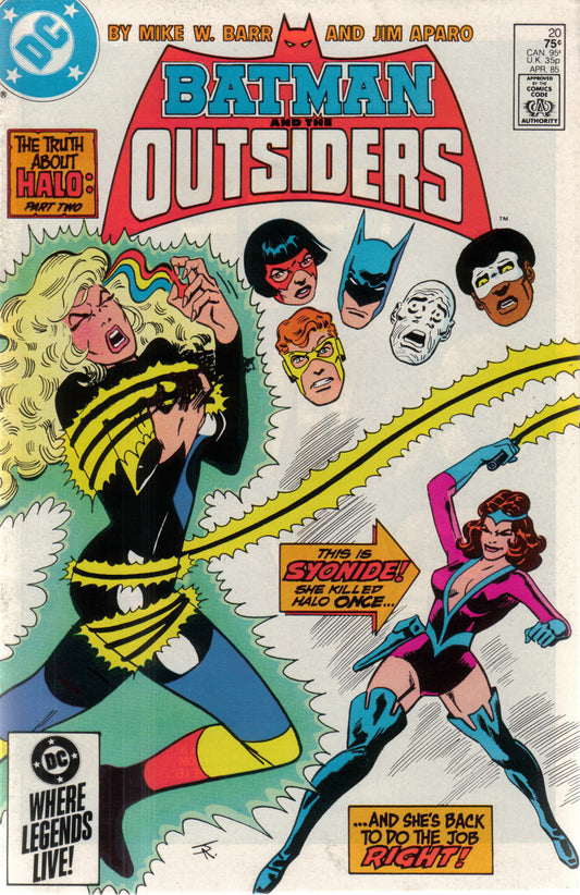 Batman and the Outsiders #20 CVR A DC Comics 1985 FN