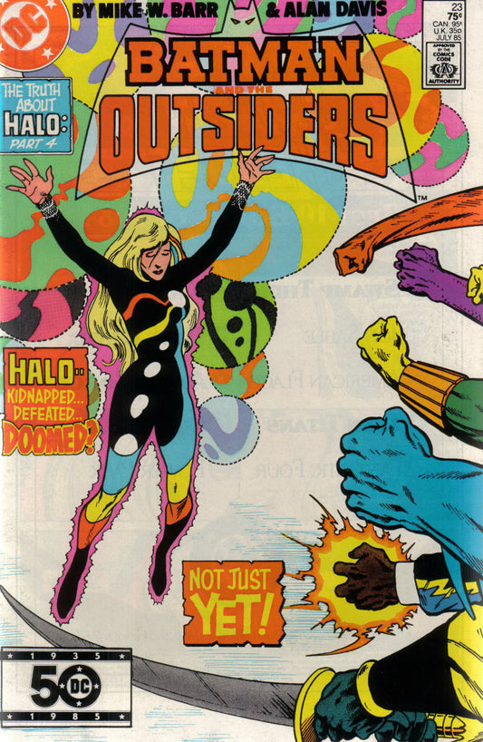 Batman and the Outsiders #23 CVR A DC Comics 1985 FN