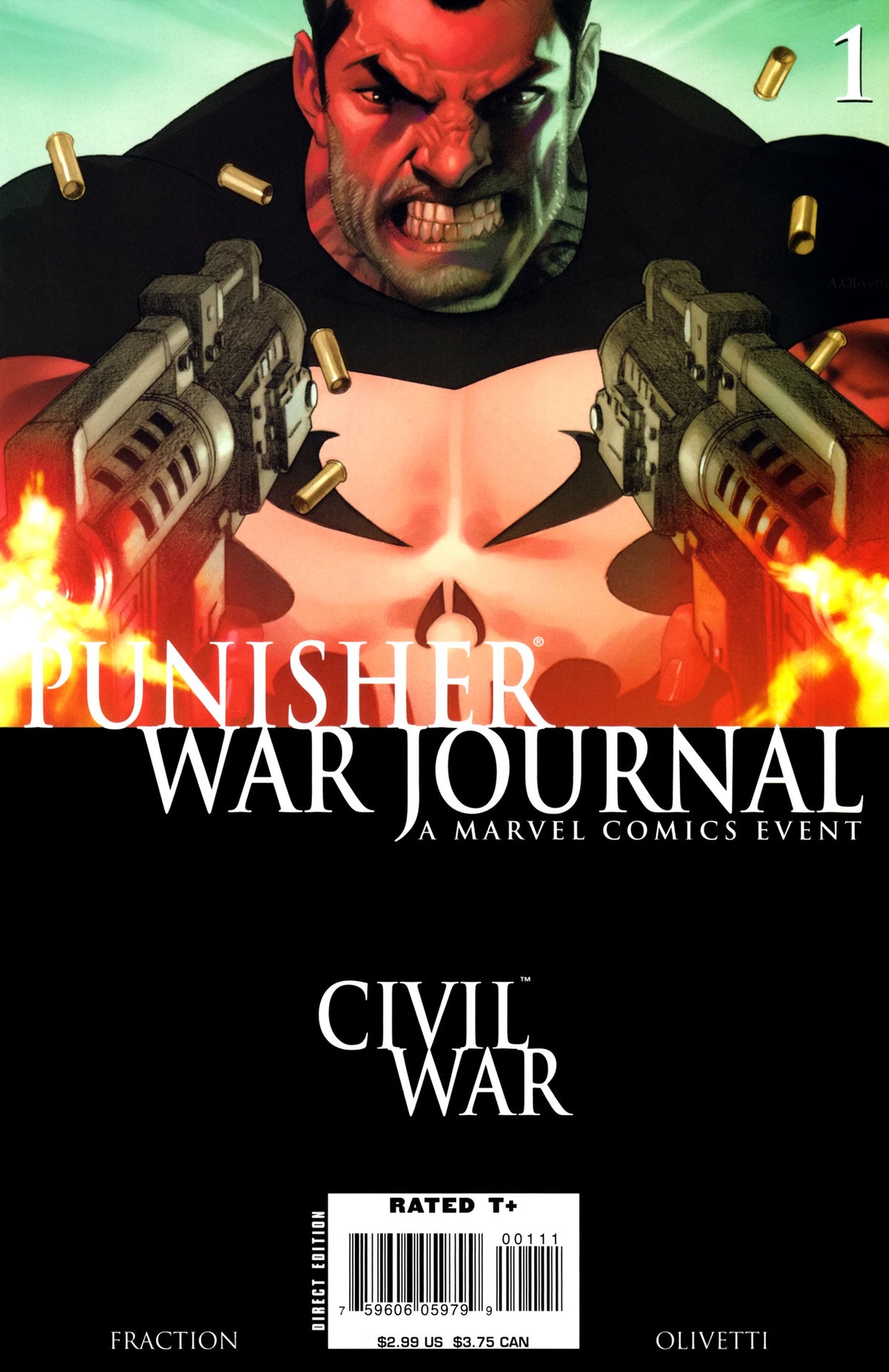 Punisher War Journal #1 CVR A Marvel 2007 FN