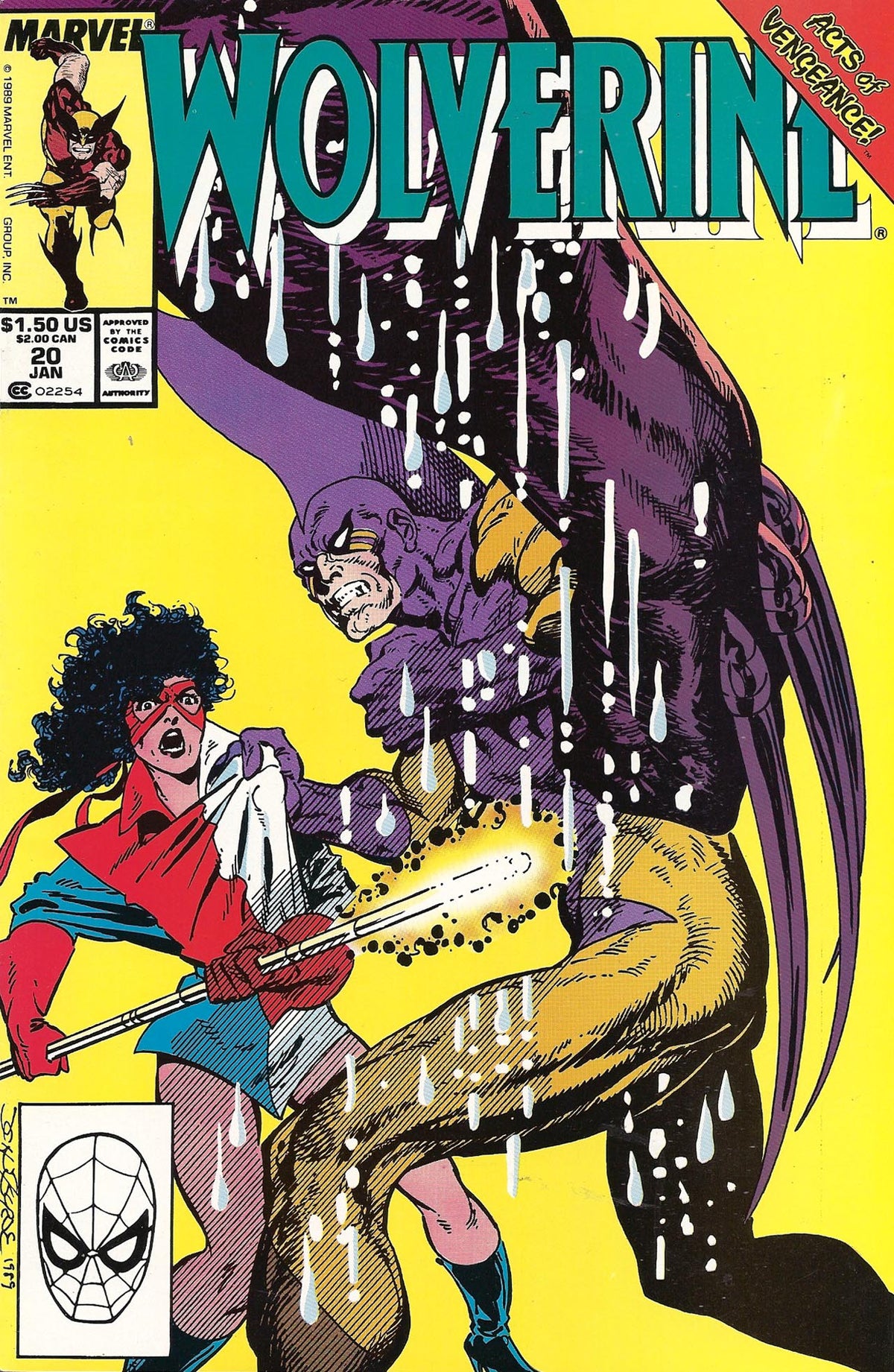 Wolverine #20 CVR A Marvel 1990 FN