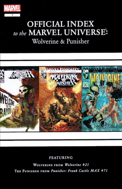 Wolverine, Punisher & Ghost Rider: Official Index to the Marvel Universe #7 2012