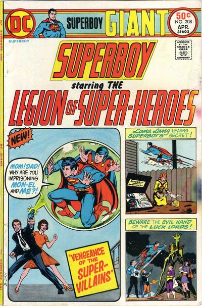 Superboy #208 CVR A DC Comics 1975 FN