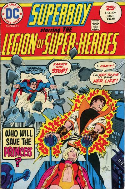 Superboy #209 CVR A DC Comics 1975 FN