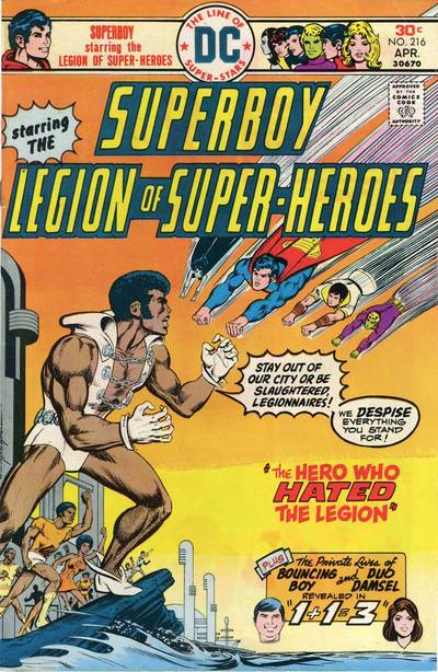 Superboy #216 CVR A DC Comics 1976 FN