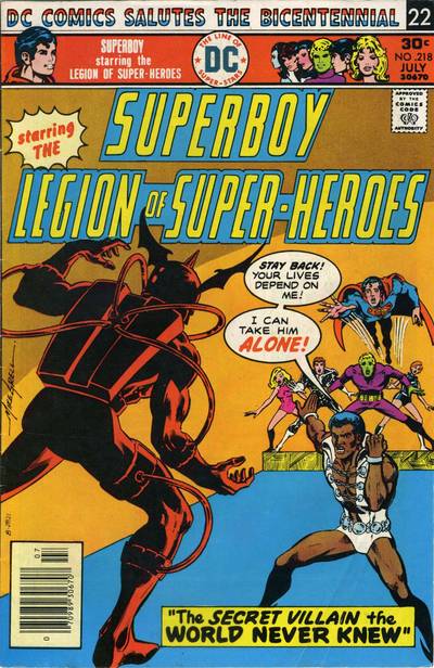 Superboy #218 CVR A DC Comics 1976 FN