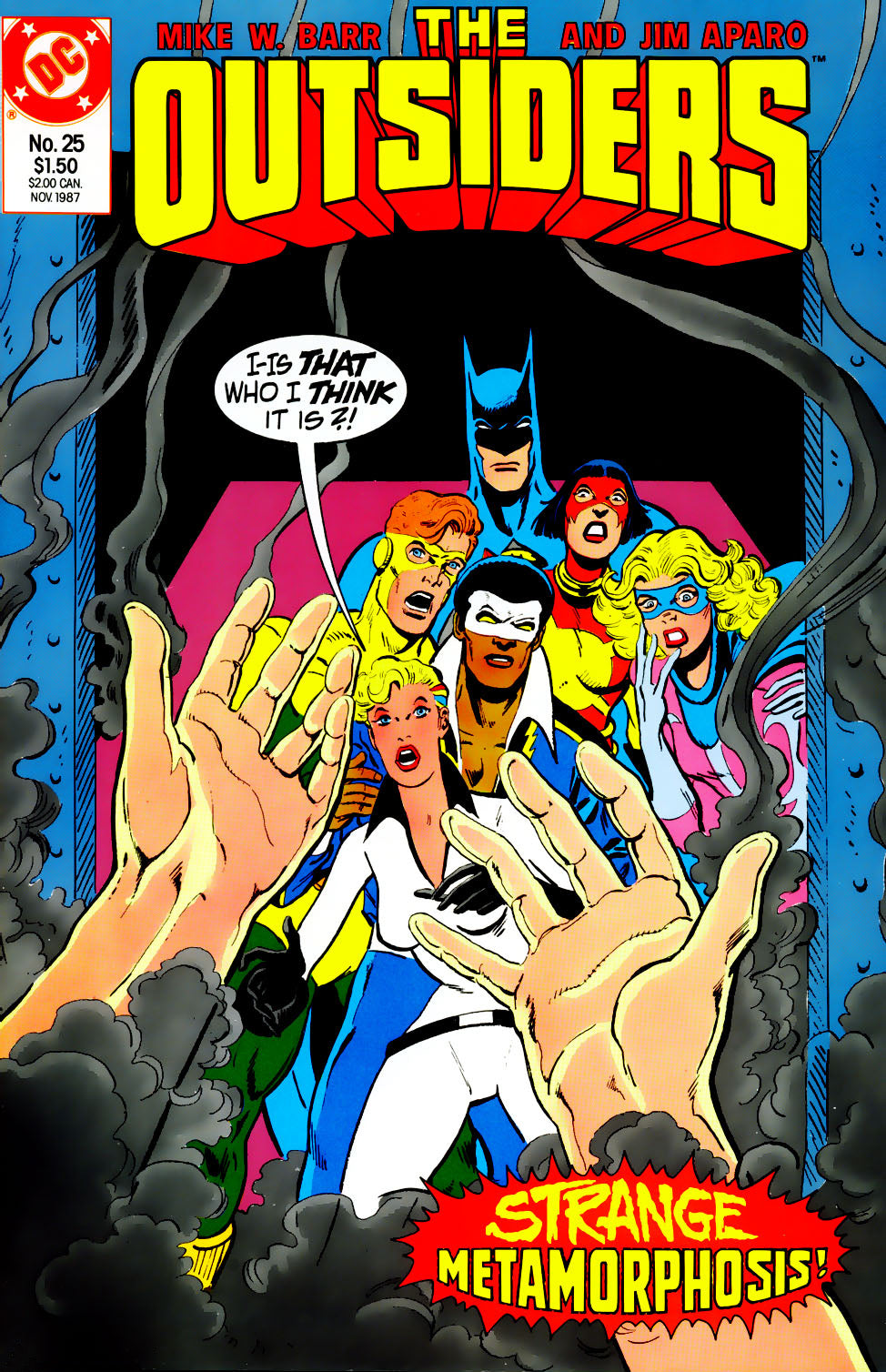 The Outsiders #25 CVR A DC Comics 1987 FN