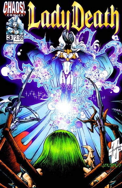 Lady Death: The Crucible #3 CVR A Chaos! Comics 1997 VF