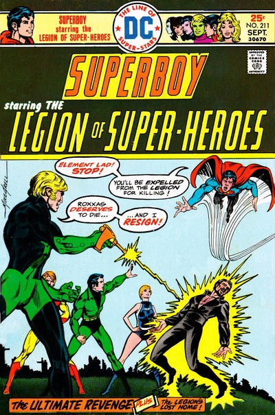 Superboy #211 CVR A DC Comics 1975 FN