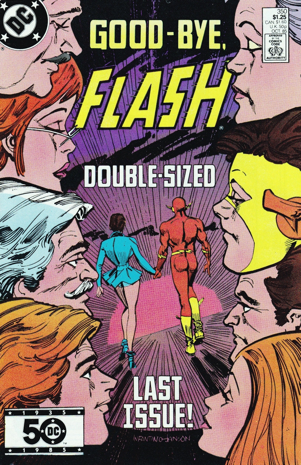 The Flash #350 CVR A DC Comics 1985 VG