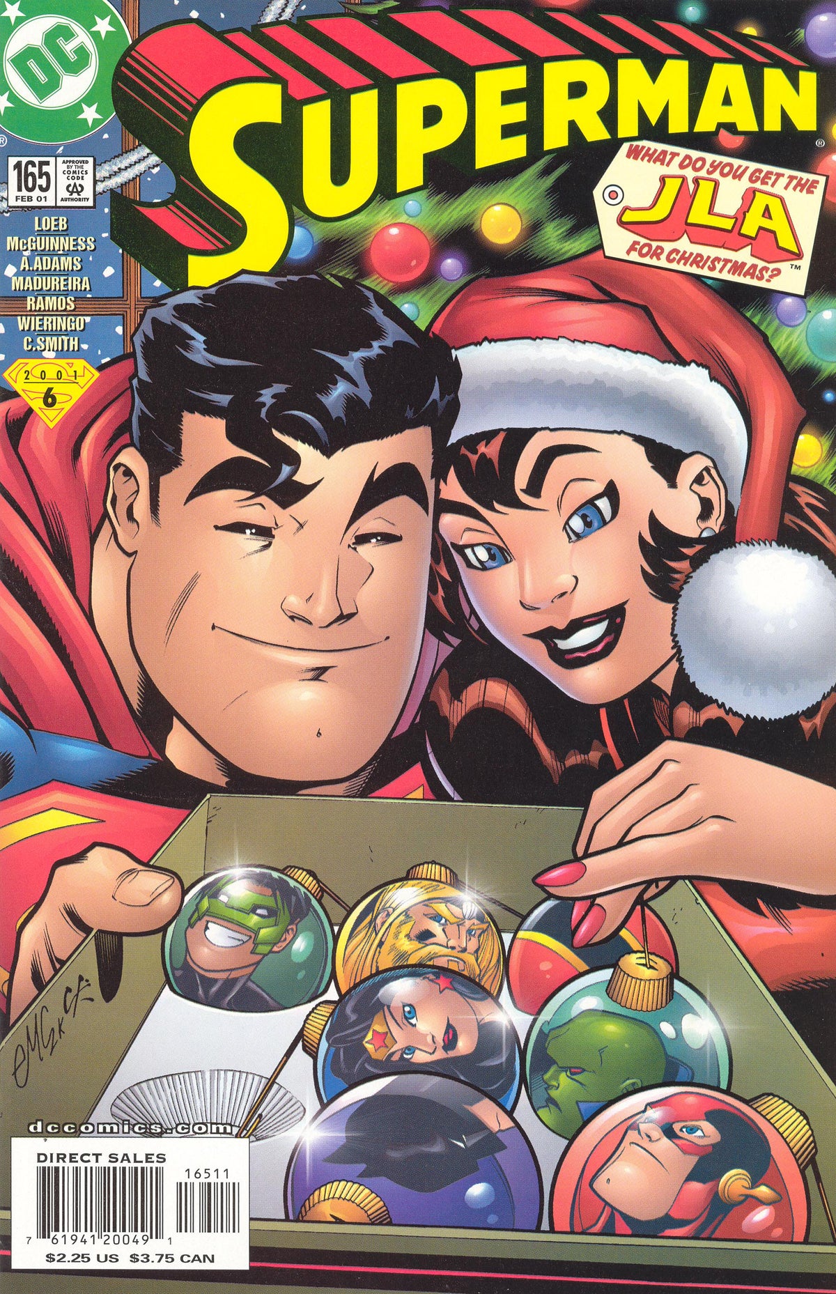 Superman #165 CVR A DC Comics 2001 VG
