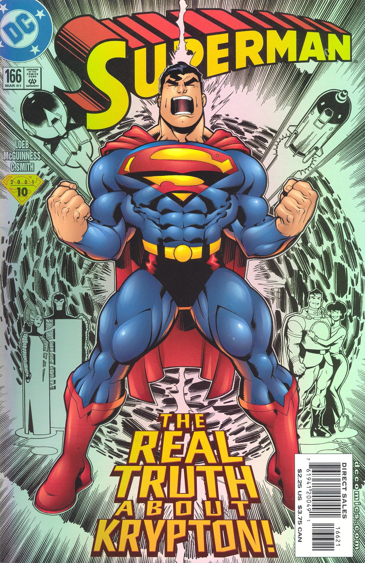 Superman #166 CVR B DC Comics 2001 VG