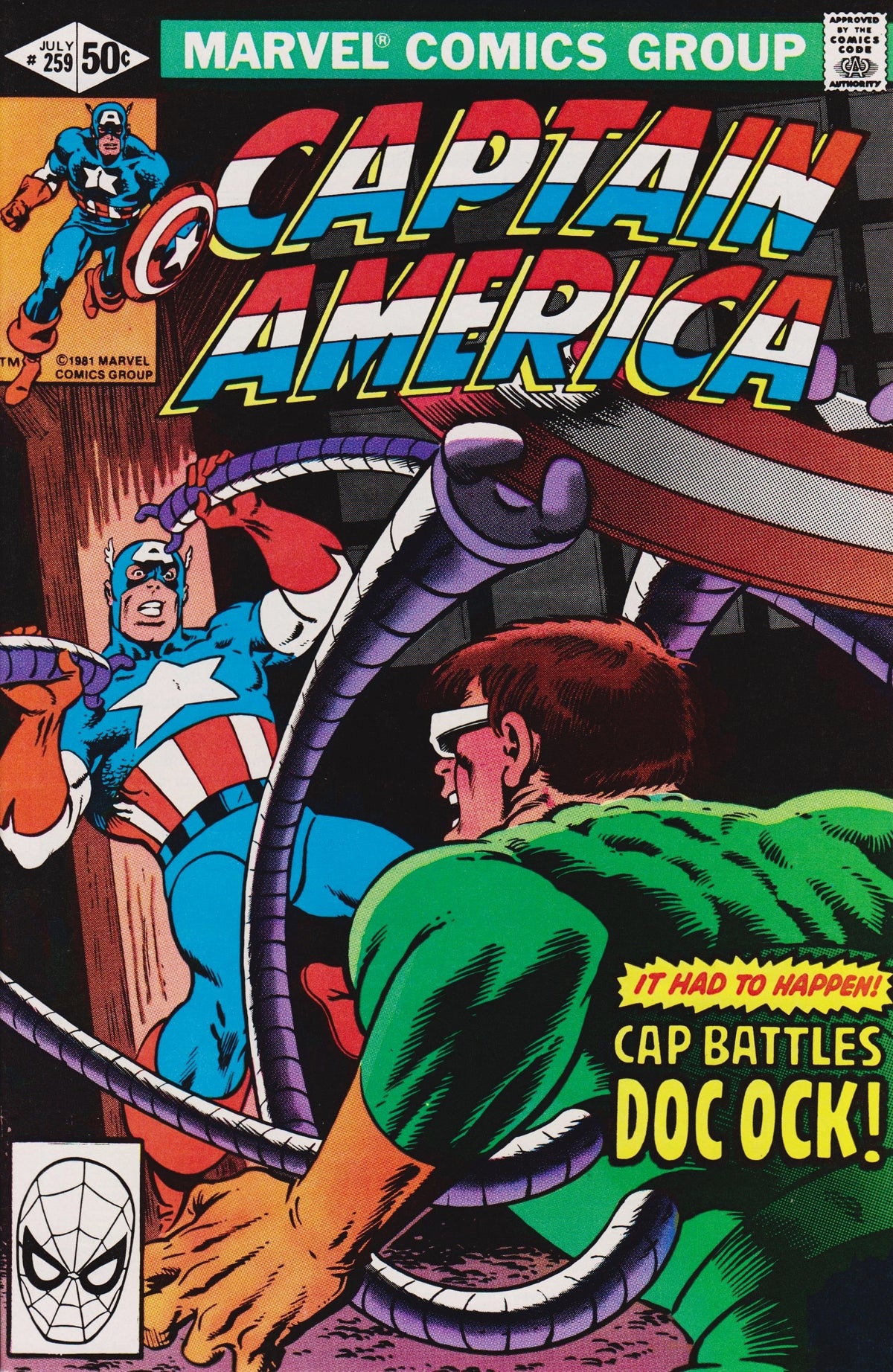 Captain America #259 CVR A Marvel 1981 FN