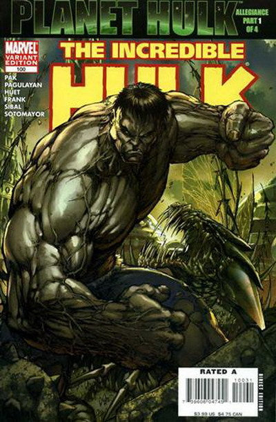 Incredible Hulk #100 CVR B Marvel 2007 FN