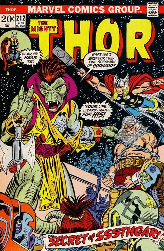 Thor #212 CVR A Marvel 1973 FN