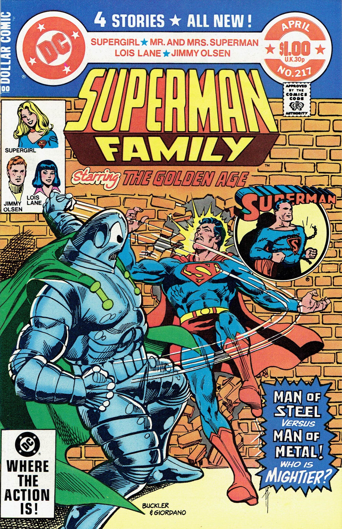 The Superman Family #217 CVR A DC Comics 1982 G/VG