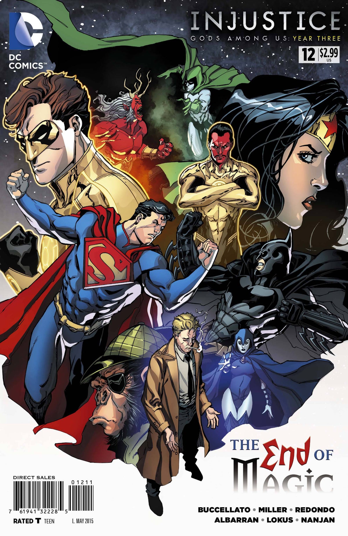 Injustice: Gods Among Us Year Three #12 CVR A dc comics 2015 FN