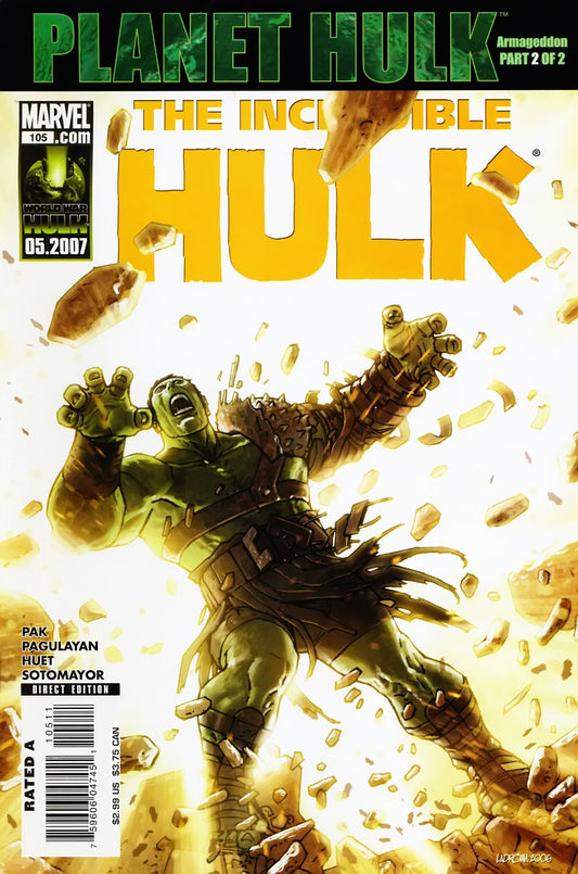 Incredible Hulk #105 CVR A Marvel 2007 FN