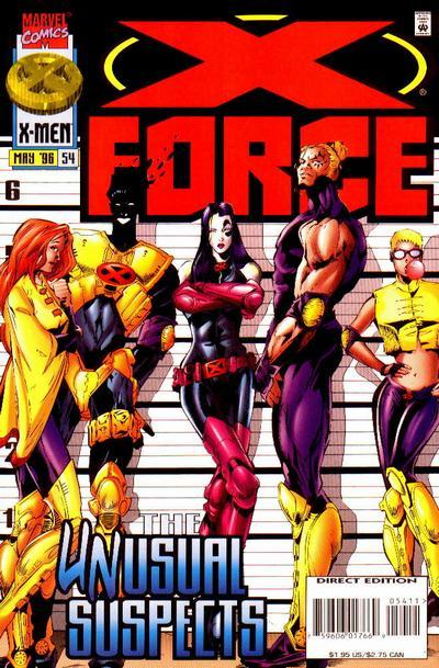X-Force #54 CVR A Marvel Comics 1996 FN